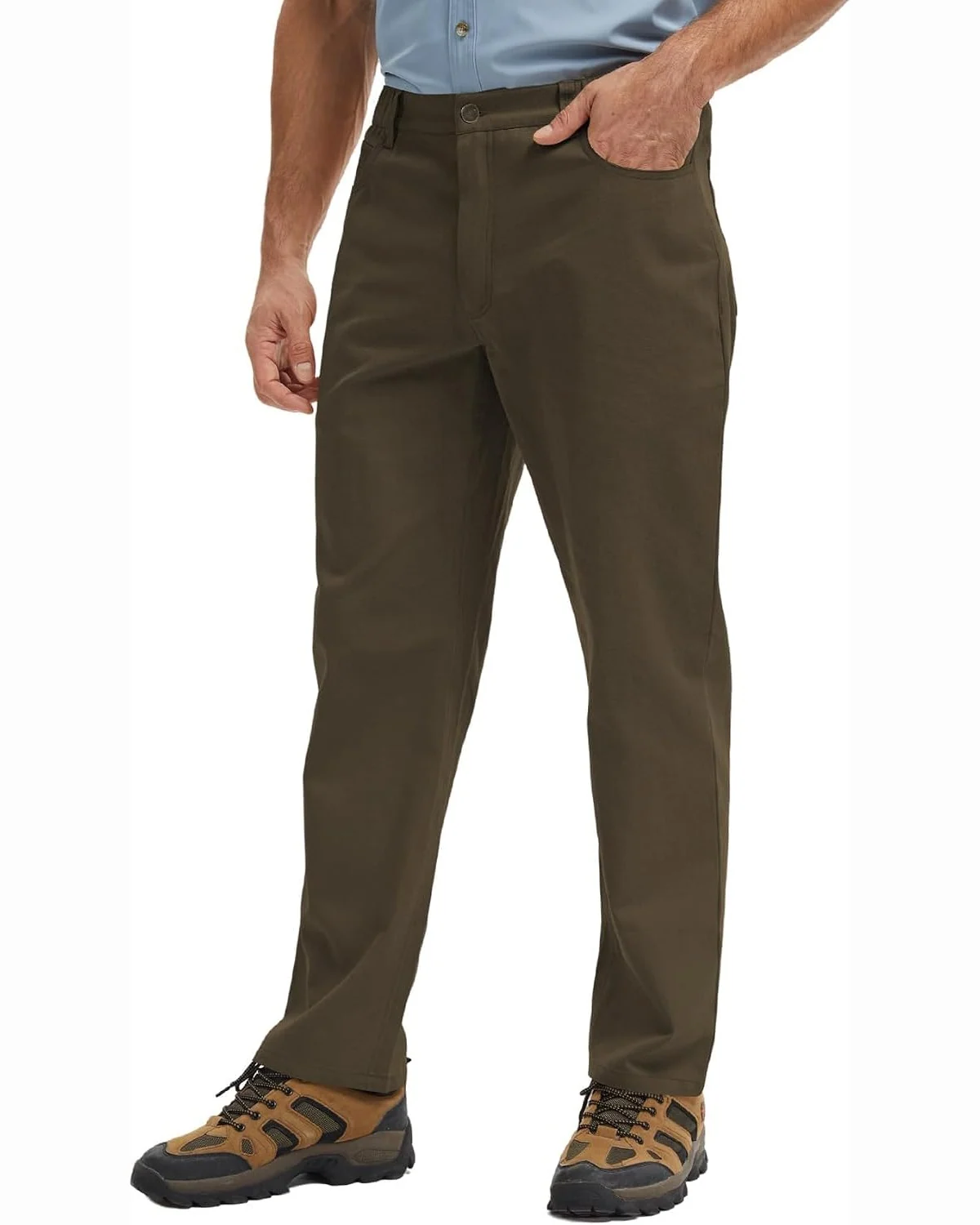 Canvas Work Pants in Mos, KECOLS