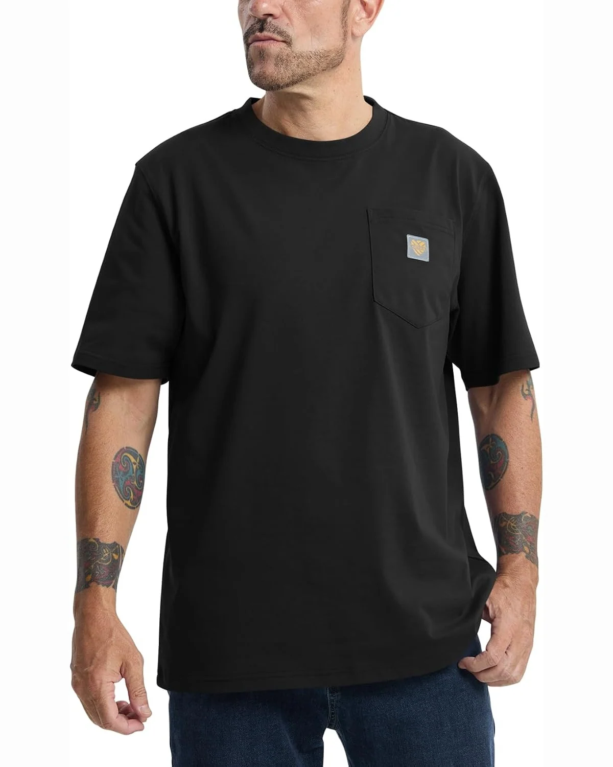 Thick Work Tee in Black, KECOLS