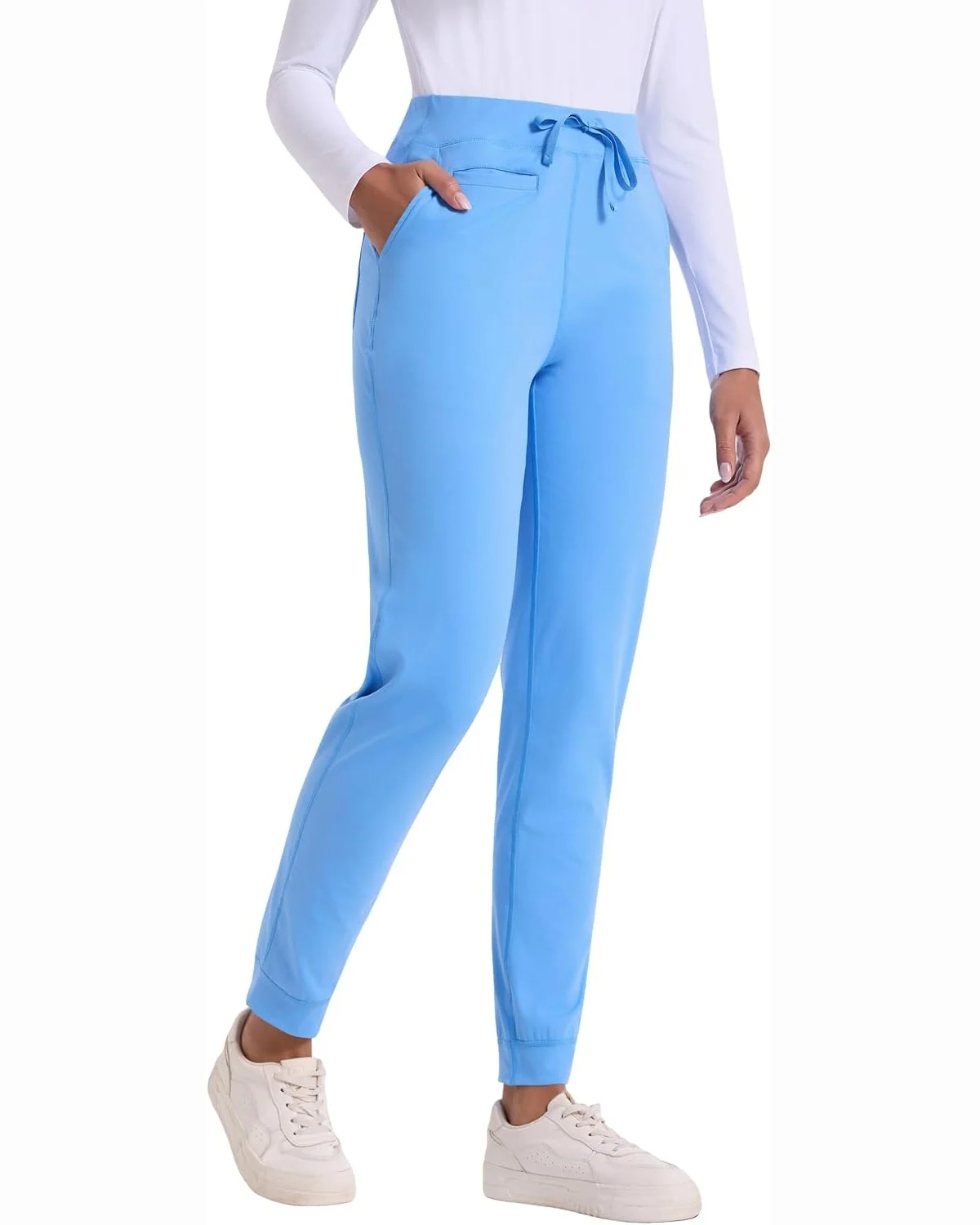 Jogger Scrub Pants in Ceil, KECOLS