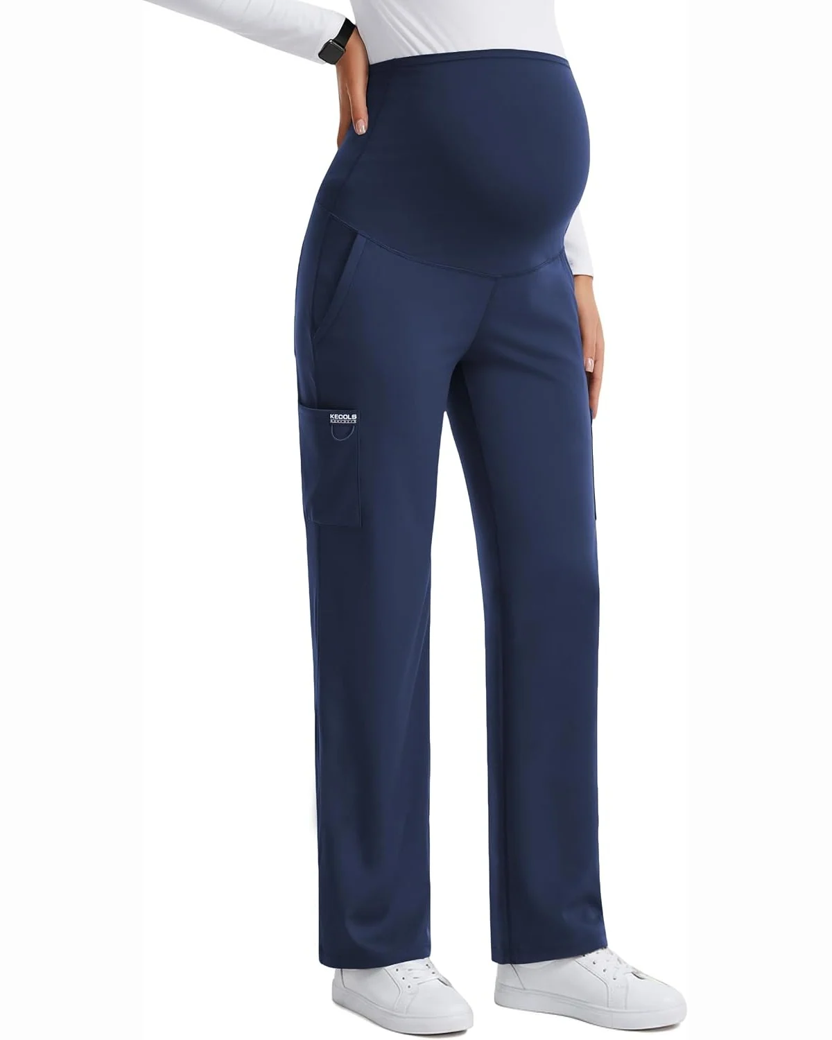 Maternity Scrub Pants in Navy, KECOLS