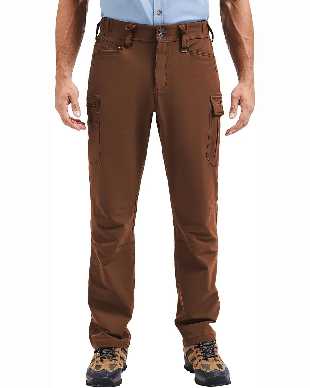 Technical Work Pants in Sand Brown, KECOLS