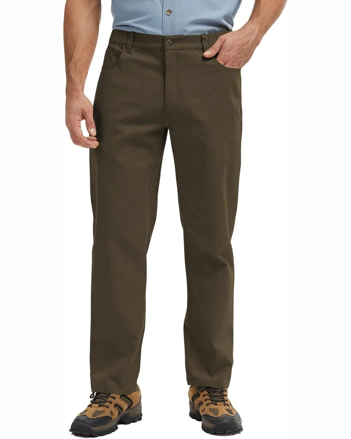 Canvas Work Pants in Mos, KECOLS