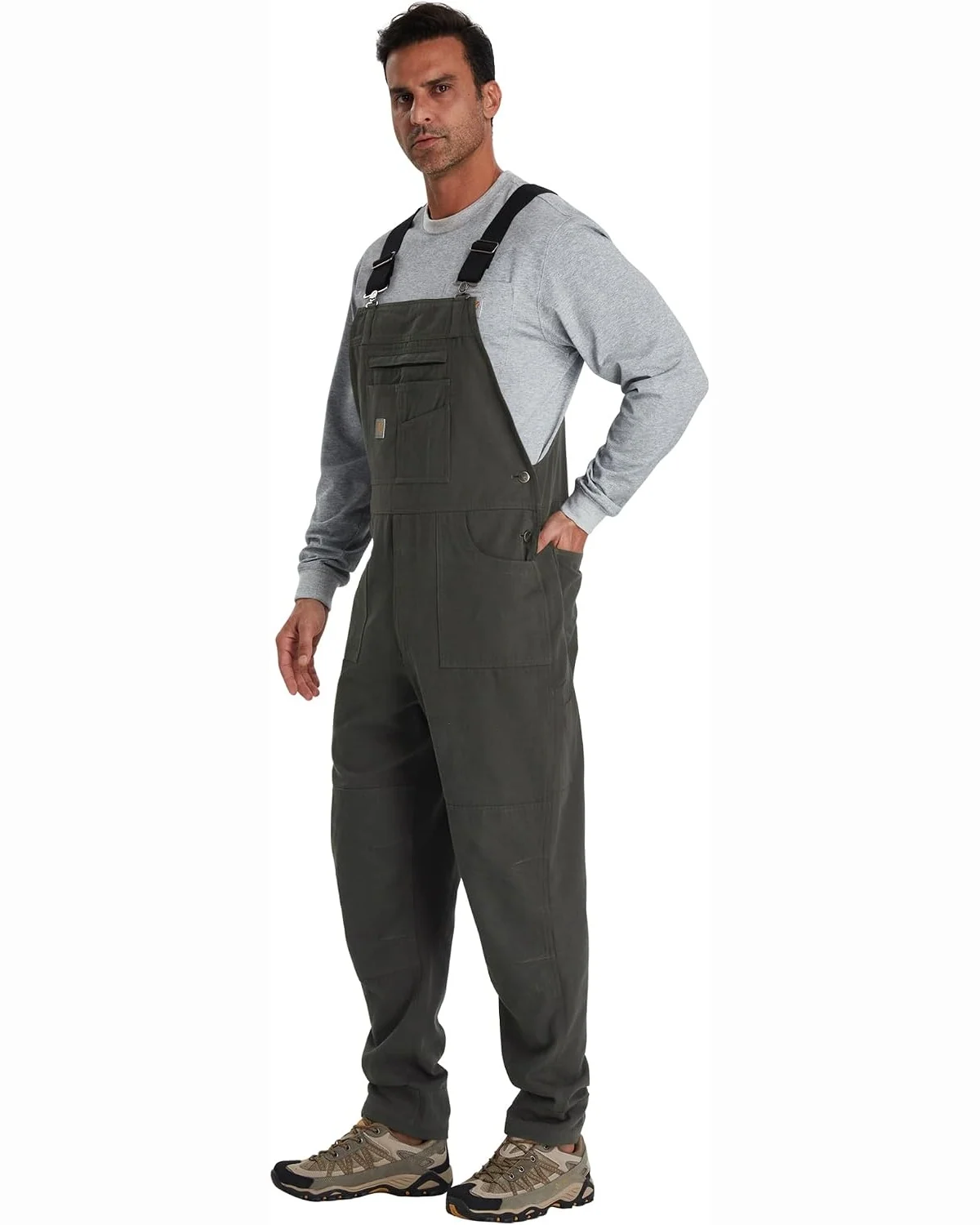 Duck Bib Overalls in Gravel, KECOLS