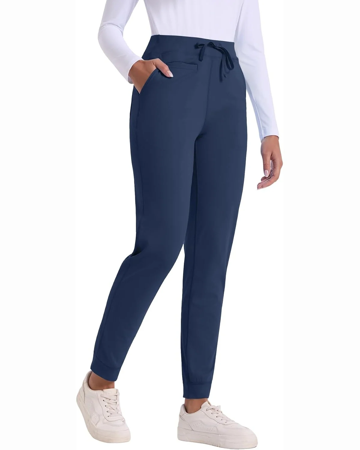 Jogger Scrub Pants in Navy, KECOLS